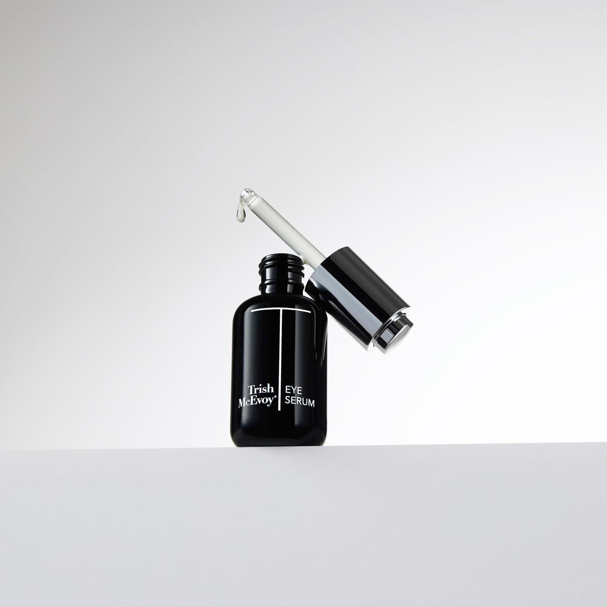 Trish McEvoy Beauty Booster Eye Serum dropper in use for precise application