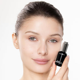 Trish McEvoy Beauty Booster Eye Serum applied under the eye for refreshed appearance