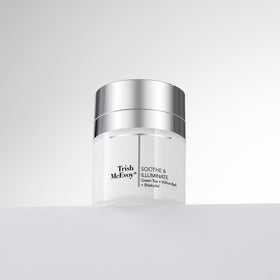 Trish McEvoy Beauty Booster glow application on skin demonstrates sheer illumination
