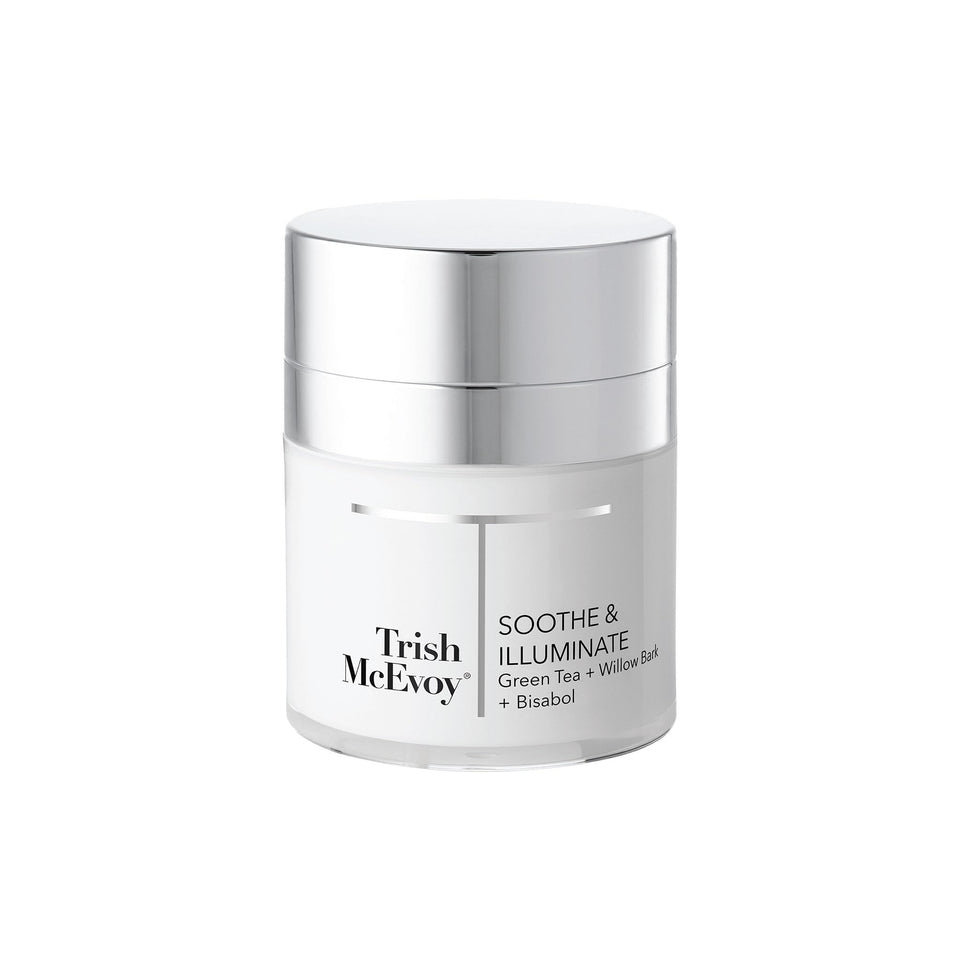Trish McEvoy Beauty Booster Soothe and Illuminate Cream one-touch jar for easy dispensing and glow