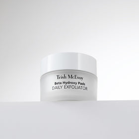 Trish McEvoy Correct and Brighten pad packaging showing convenient daily exfoliator.