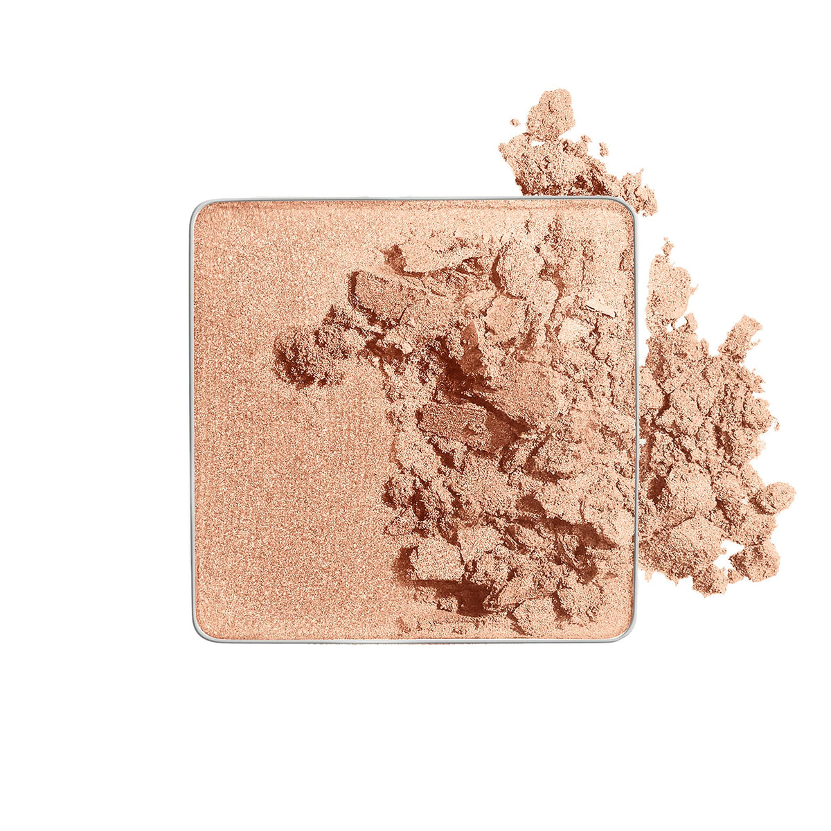 Trish McEvoy Glaze White Peach swatch showing pigment-rich shimmer.