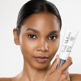 Trish McEvoy Protective Shield Beauty Booster Cream SPF 30 – close-up glow on skin.