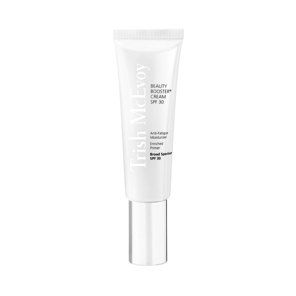 Trish McEvoy Protective Shield Beauty Booster Cream SPF 30 – view of the tube; hydrates and primes skin.