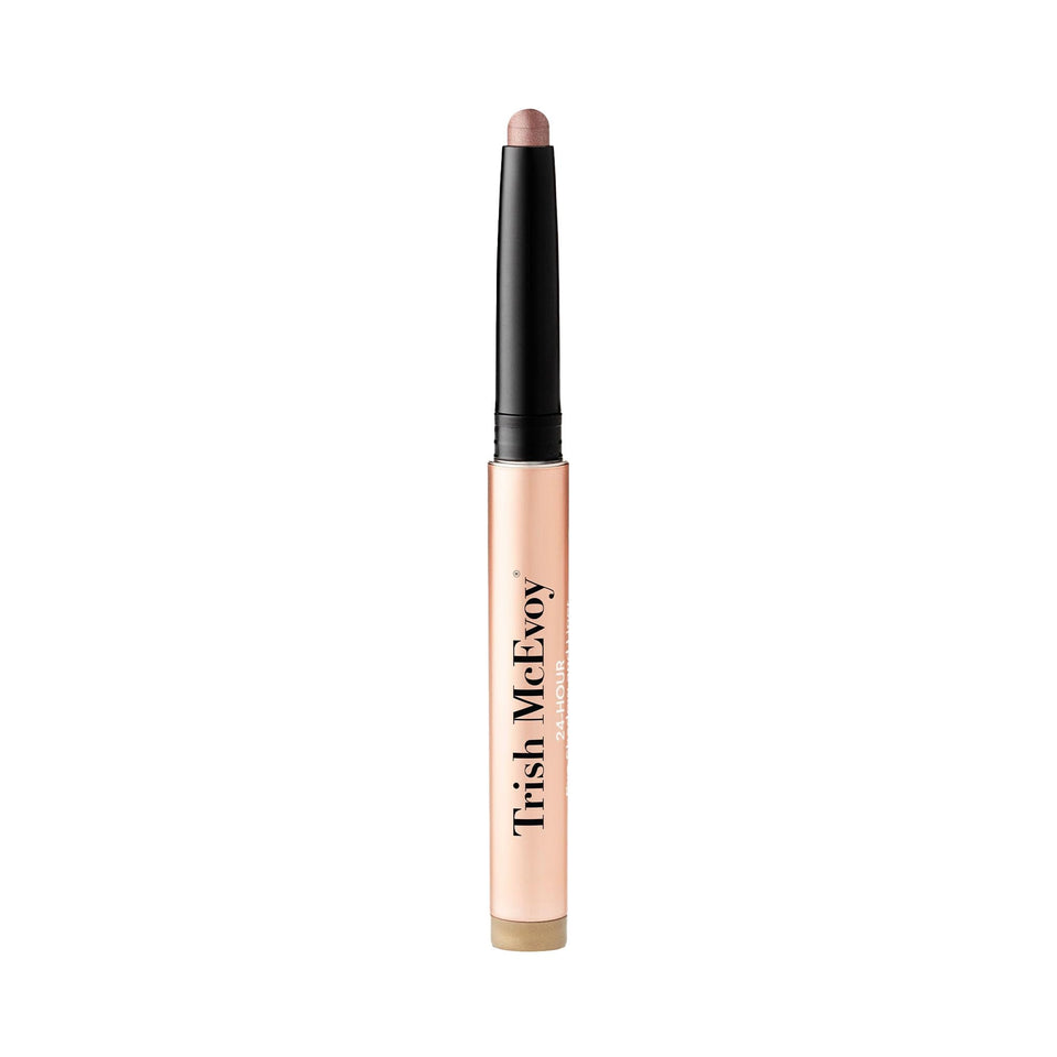 Trish McEvoy Topaz eyeshadow stick cap closeup for smooth application.