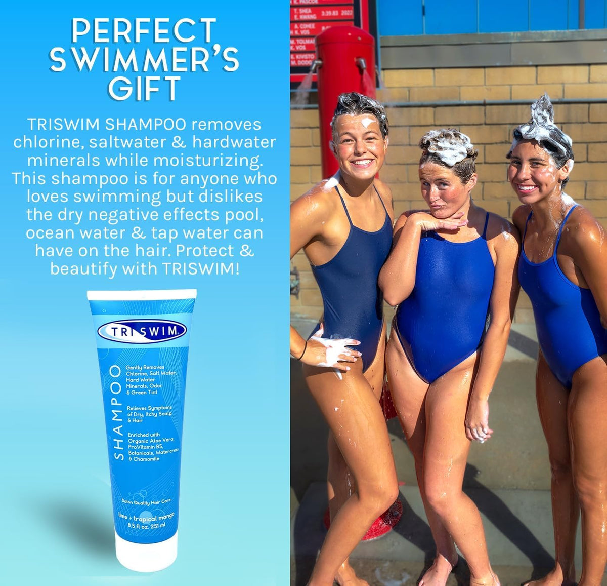 Label shows aloe vera and botanicals in TRISWIM formula.