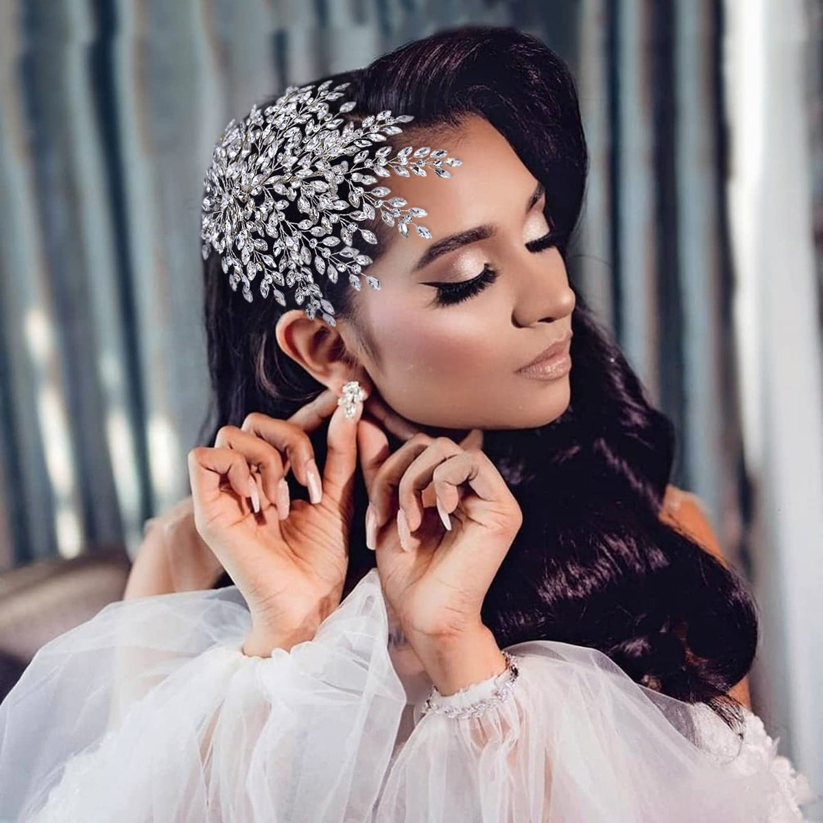 TRiXY prom or homecoming accessory pairs with various hairstyles for versatile styling