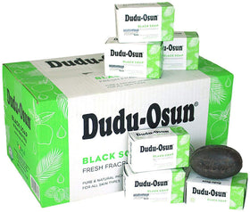 Tropical Naturals Dudu Osun African Black Soap Original bar pack for gentle cleansing and rash support.