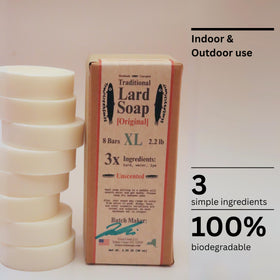 troutcreeksoaps unscented lard soap – gentle cleansing for sensitive skin