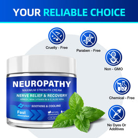 TRPLKJE Neuropathy Cream 120ml bottle for daily use.