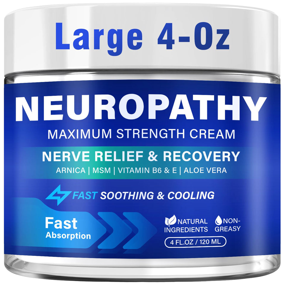 TRPLKJE Neuropathy Cream tube application for fast, targeted relief.