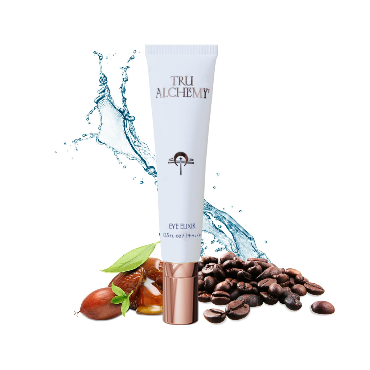 Tru Alchemy Eye Elixir cooling applicator refreshing the eye area