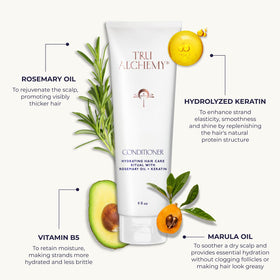 Tru Alchemy Shampoo in a bathroom setup ready for daily refreshing cleanse