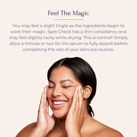 Tru Alchemy Spot Check acids exfoliation concept with glycolic and lactic action