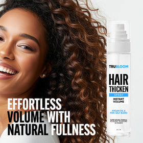 TRU BLOOM rice protein enhances body without weighing hair down