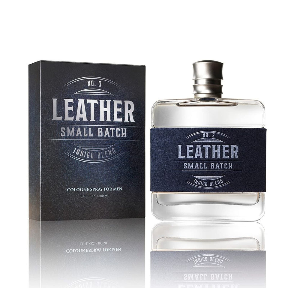 Tru Fragrance Beauty Tru Western Leather Indigo Blend bottle front view for daily wear versatility.