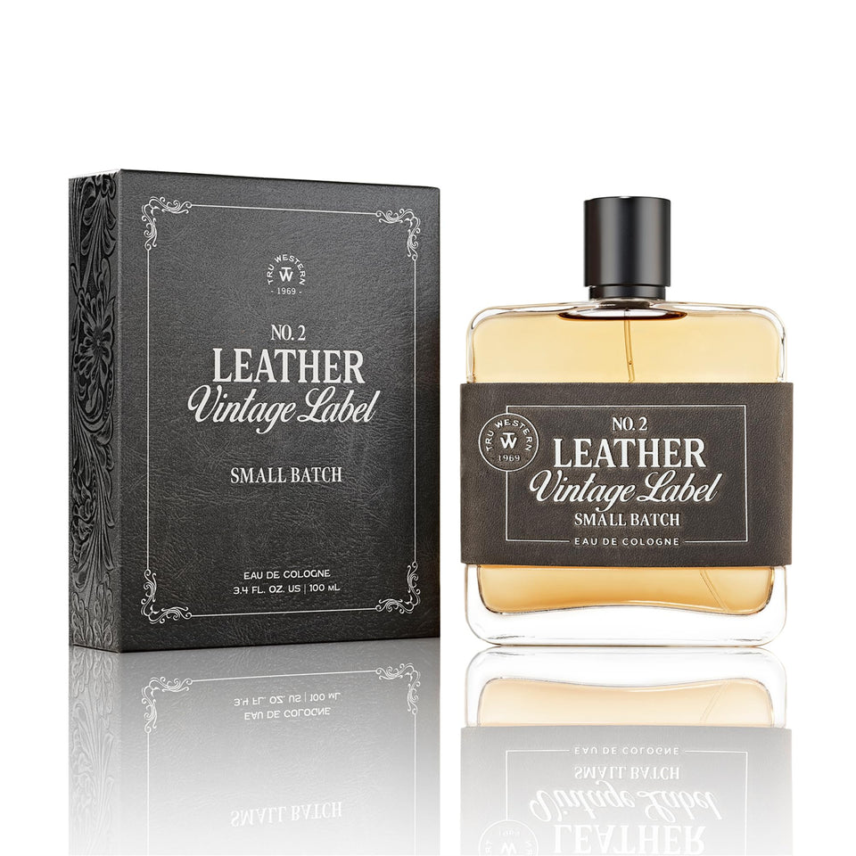 Tru Fragrance Beauty Tru Western Leather No. 2 bottle front for daily wear.