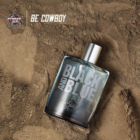 Tru Fragrance Beauty Tru Western PBR Black Blue bottle with rugged Western styling