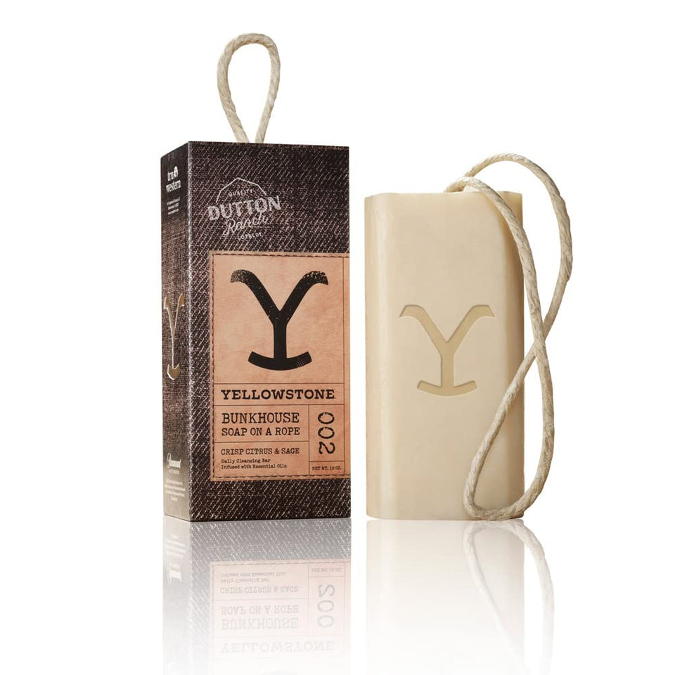 Tru Fragrance Beauty Yellowstone bunkhouse soap front label offers authentic licensed branding for daily cleansing.