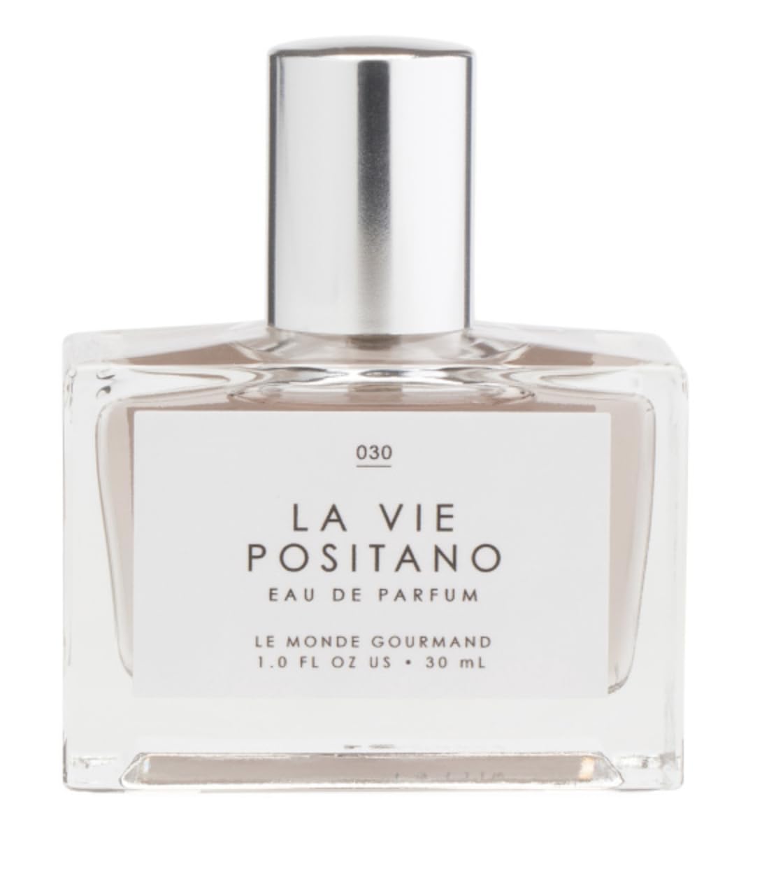 Tru Fragrance Gourmand La Vie Positano bottle for day-to-night wear with sea salt and florals.