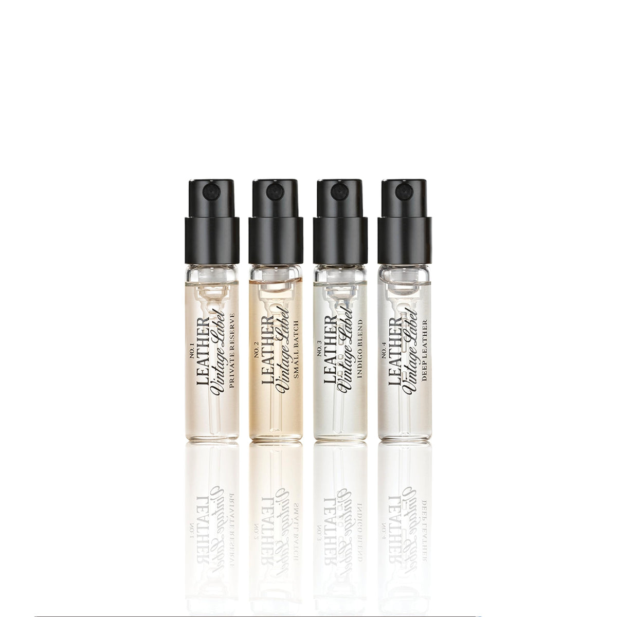 Tru Fragrance Leather Vintage Label No. 1 Private Reserve bottle showing cedarwood and leather notes, versatile for evenings