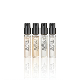 Tru Fragrance Leather Vintage Label No. 1 Private Reserve bottle showing cedarwood and leather notes, versatile for evenings