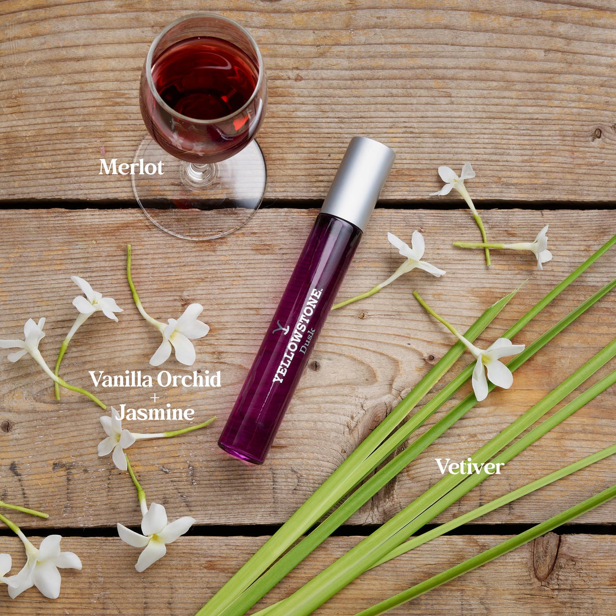 Tru Western Yellowstone Dusk bottle emphasizes jasmine note for a refined evening aroma.