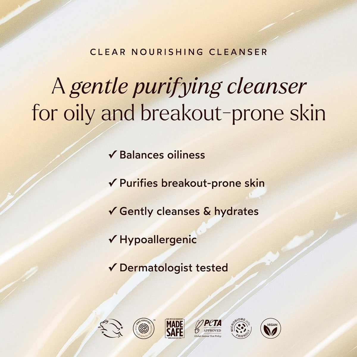 True Botanicals Cleanser application on-wet-skin, massage to clear congestion.