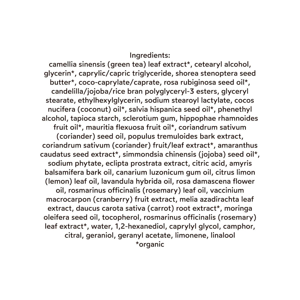 Illustration of natural ingredients and skin-supporting benefits