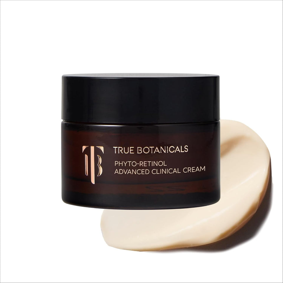 True Botanicals Phyto-Retinol Advanced Cream jar showing hydrating texture for daily use