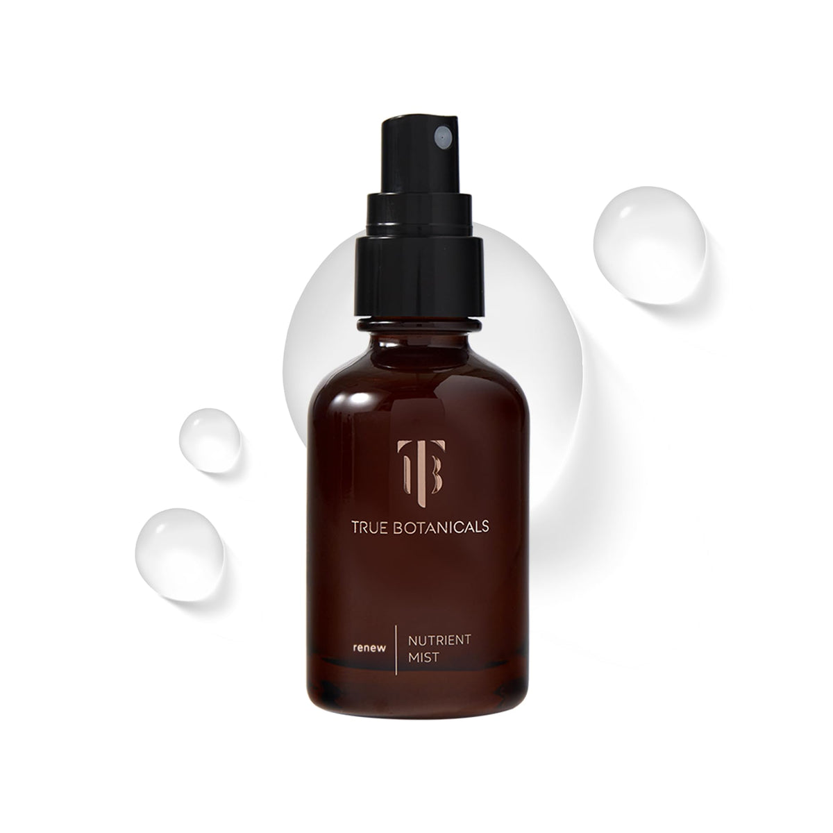 True Botanicals Renew Nutrient Mist bottle shown for on-the-go hydration and freshness