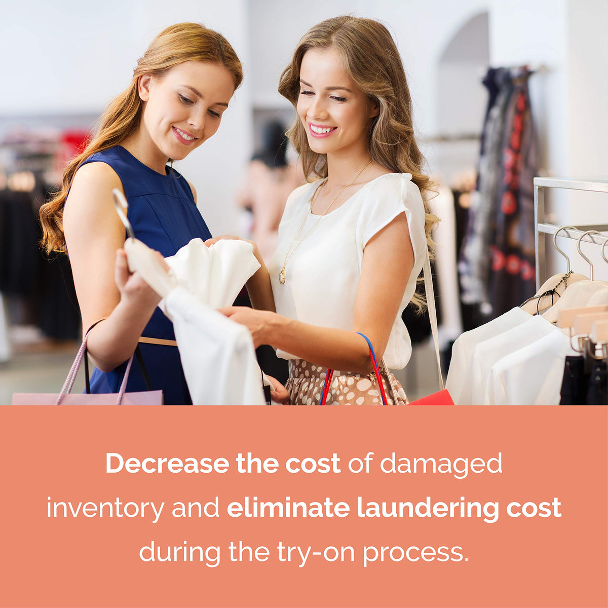 True Fit Try On in dressing rooms protects garments during fittings