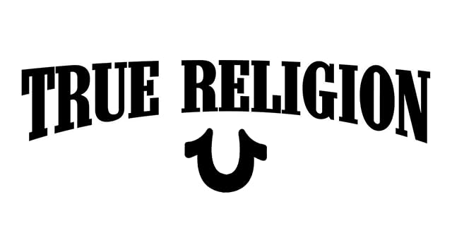 True Religion Drifter label close-up highlights branding and premium allure.