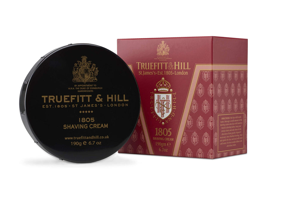Truefitt & Hill 1805 shave cream bowl ready for a rich lather.
