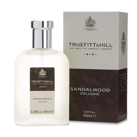 Truefitt & Hill Sandalwood Cologne bottle front view for daily refined scent.