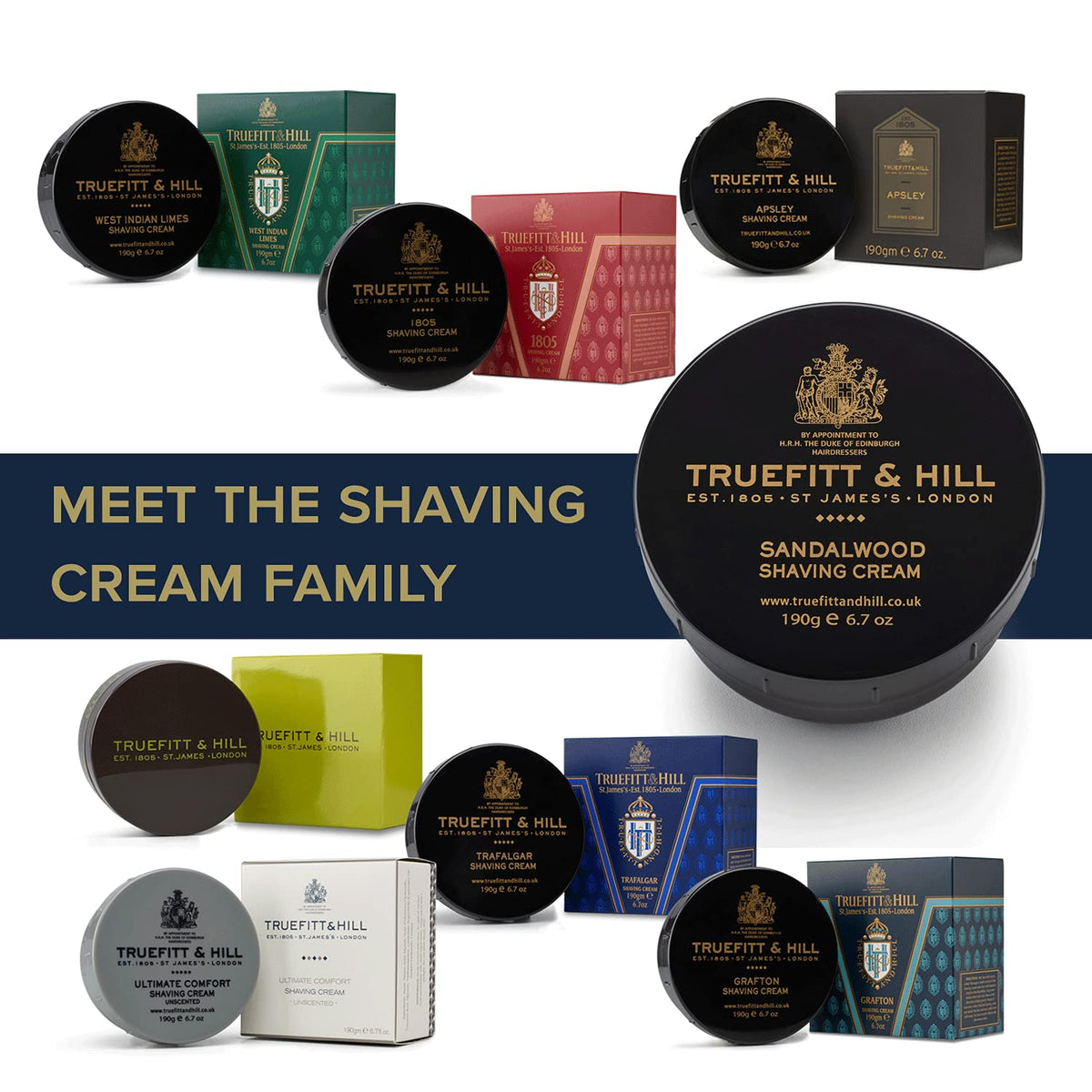 Packaging detail of Truefitt & Hill sandalwood shaving cream bowl with foil label