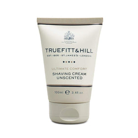 Truefitt & Hill Ultimate Comfort Shaving Cream Tube closeup highlighting smooth glide.