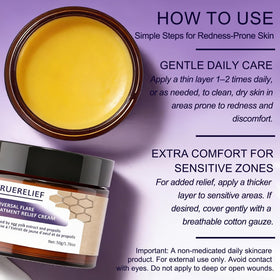 TRUERELIEF natural soothing salve ingredients egg yolk and propolis for gentle skin support