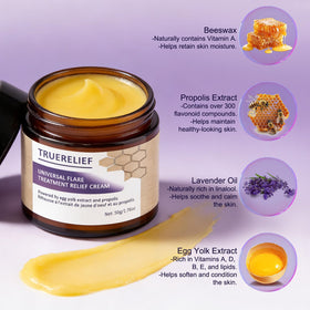 TRUERELIEF natural soothing salve on hand for on the go skin care
