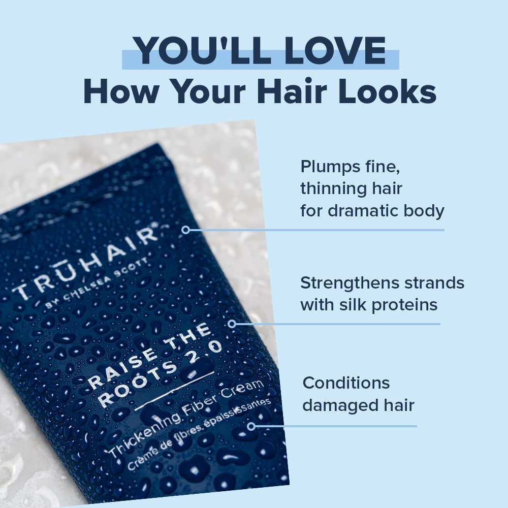 Truhair Raise The Roots frizz free finish after a careful blowout
