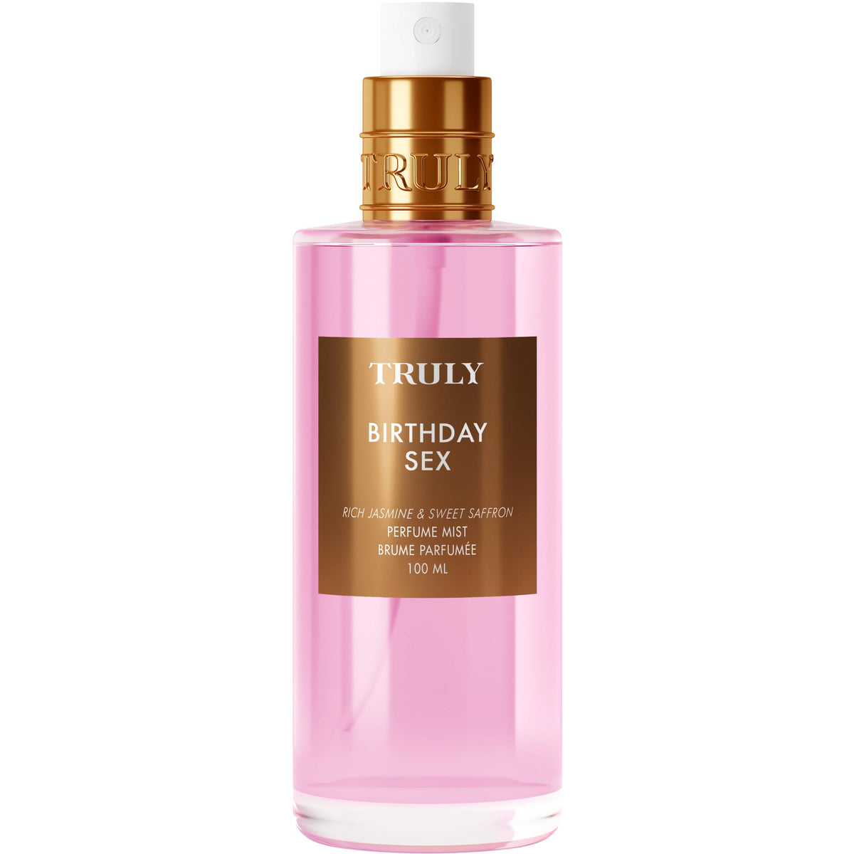 Truly Birthday Sex mist highlights jasmine for soft florals, ideal for date nights.