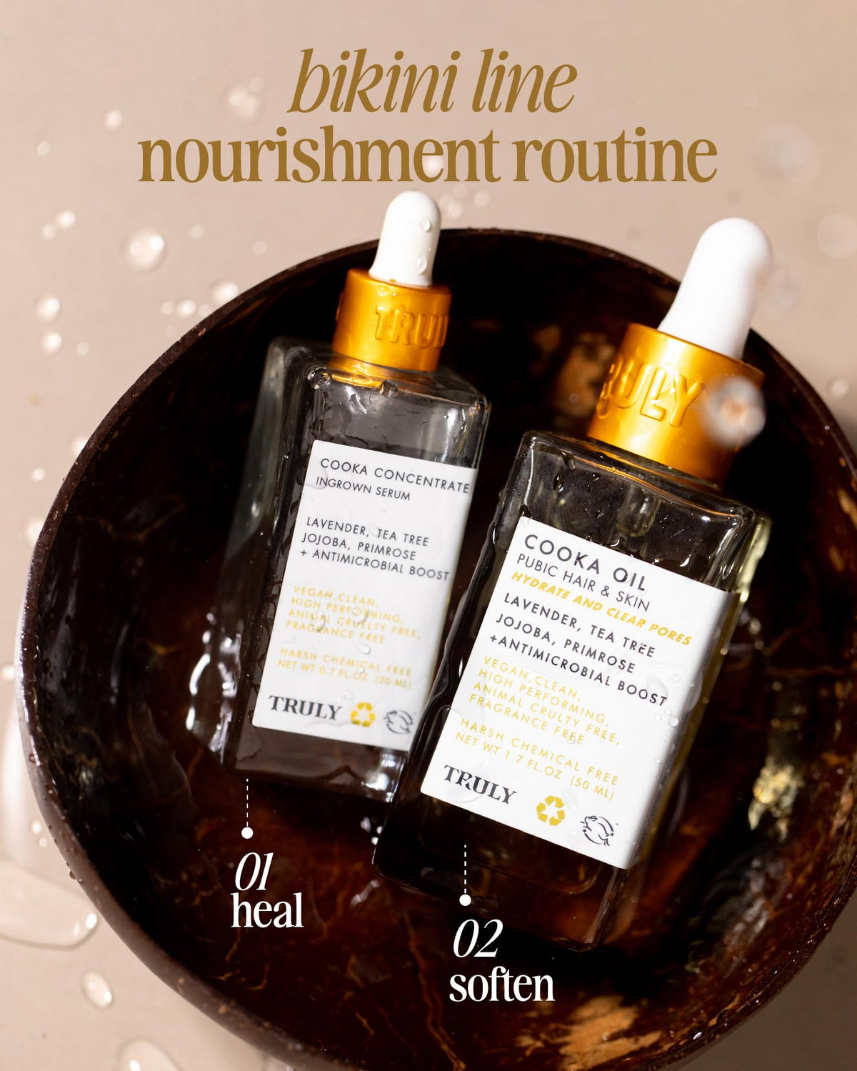 Truly Cooka Concentrate on bikini line for smooth, comfortable skin