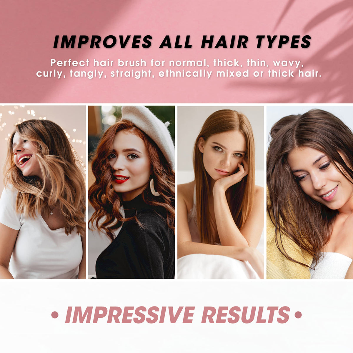 TRULY GENUINE STOCKHOLM hair brush suits men and women with thick or curly hair