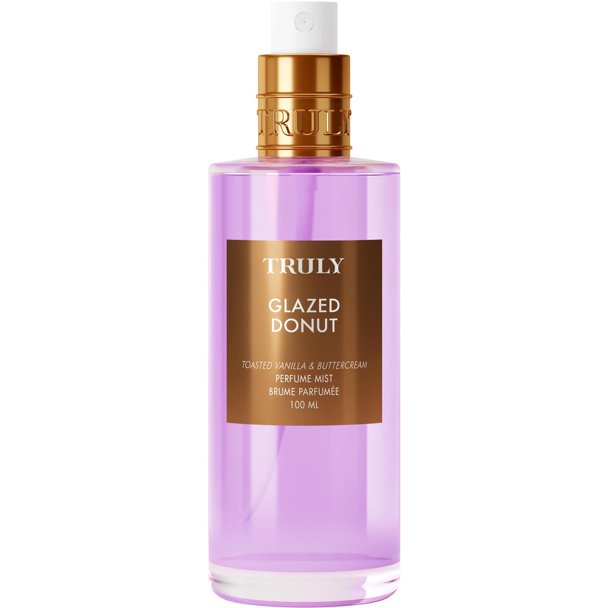 Truly Glazed Donut Perfume Mist mist diffusion on skin for subtle elegance.