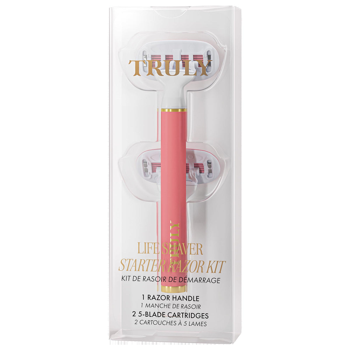 Truly Life Shaver Razor with 5 blades for a smooth, irritation-free shave.