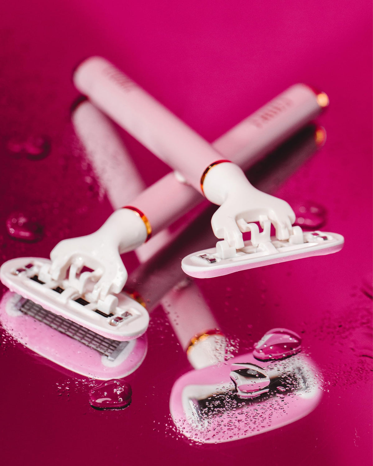 Truly Life Shaver Razor close-up on skin shows gentle glide.