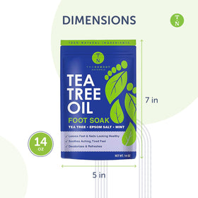 Truremedy Naturals epsom salt blend with sea salt soothes sore feet.