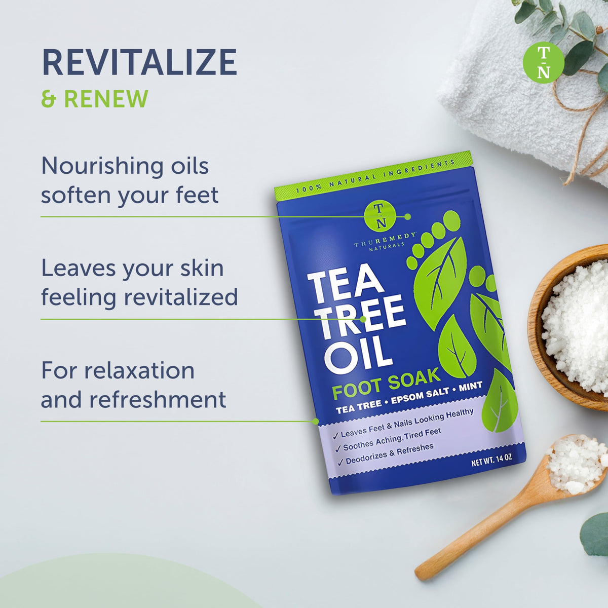 Truremedy Naturals mint aroma refreshes and uplifts after a long day.