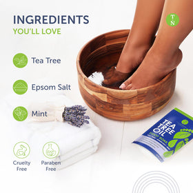 Truremedy Naturals foot bath softens calluses for smoother skin.