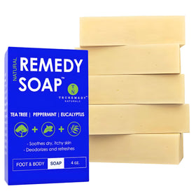Truremedy Naturals Tea Tree Soap Bar pack of five delivers daily cleansing and refreshment.